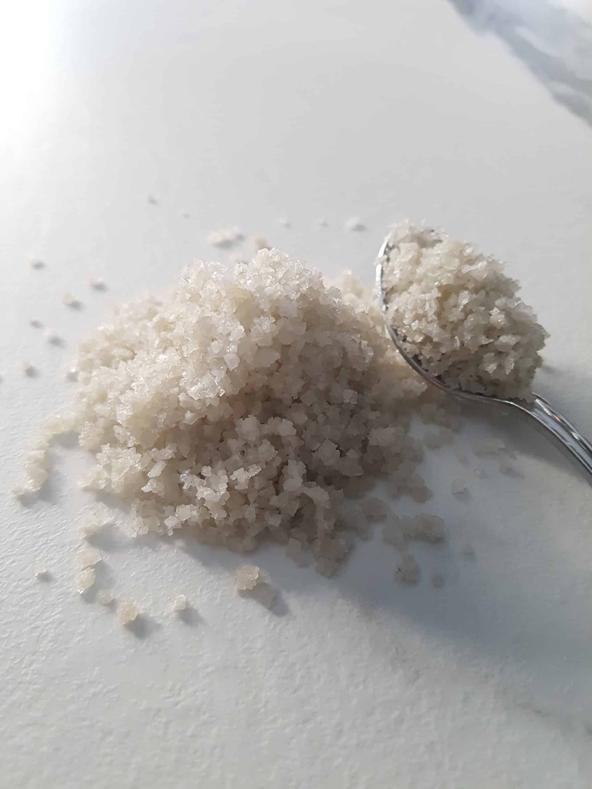 Coarse, unrefined natural sea salt from Guérand in France.