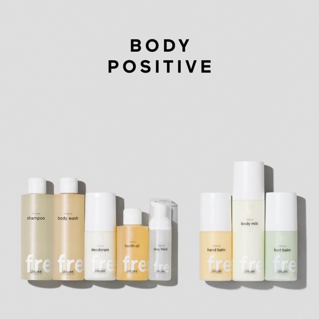 Ringana fresh vegan body range of products.