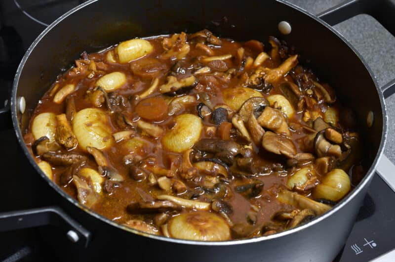 Mushroom bourguignon