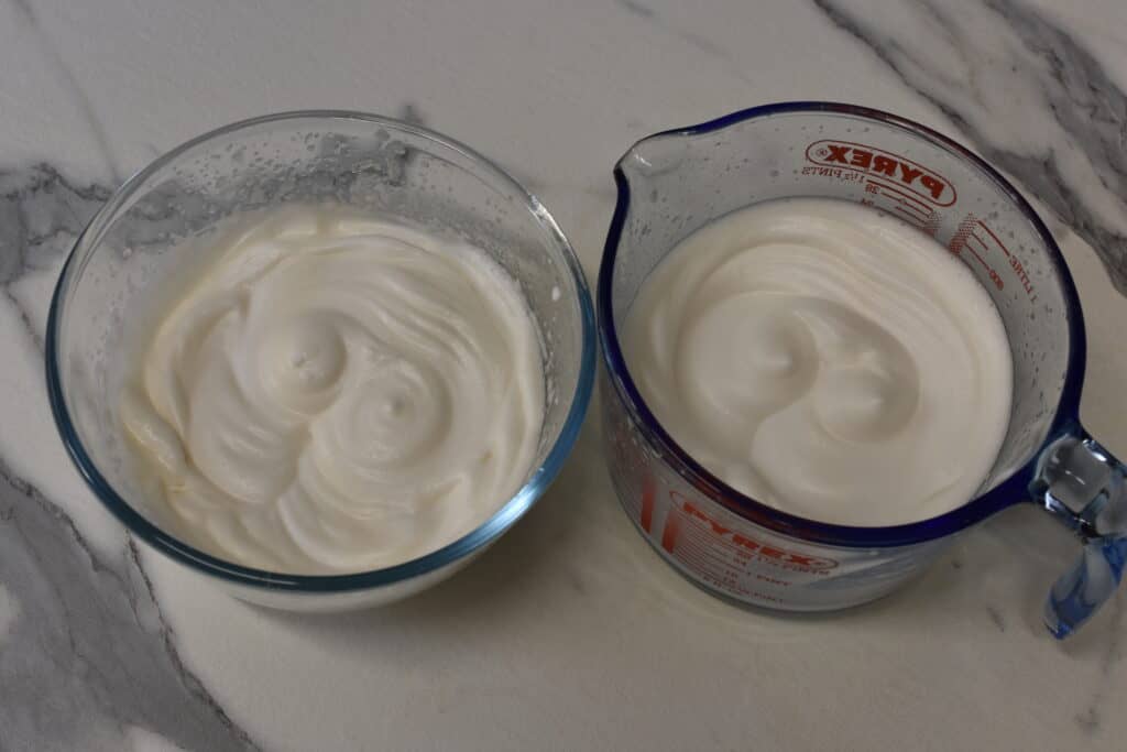 Aquafaba after whipping for two minutes