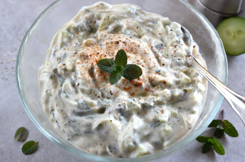 Vegan cucumber raita