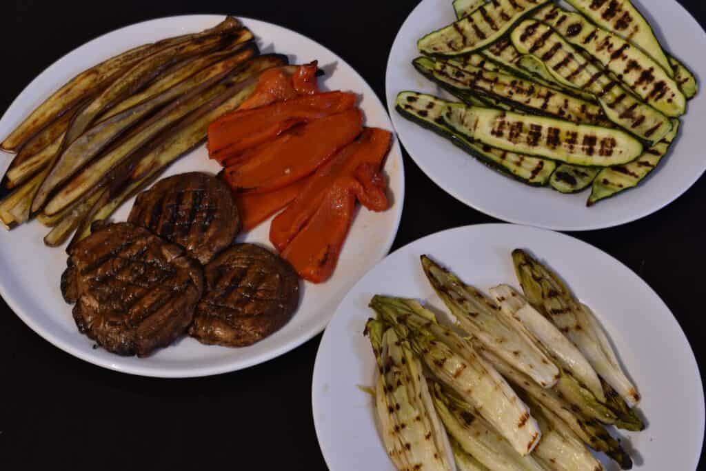 Mixed grilled vegetables