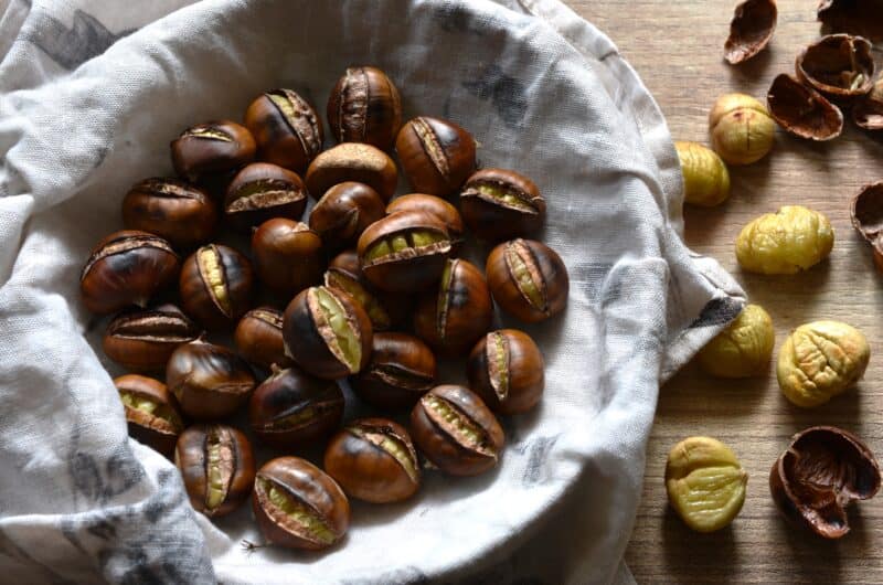 Pan-roasted chestnuts