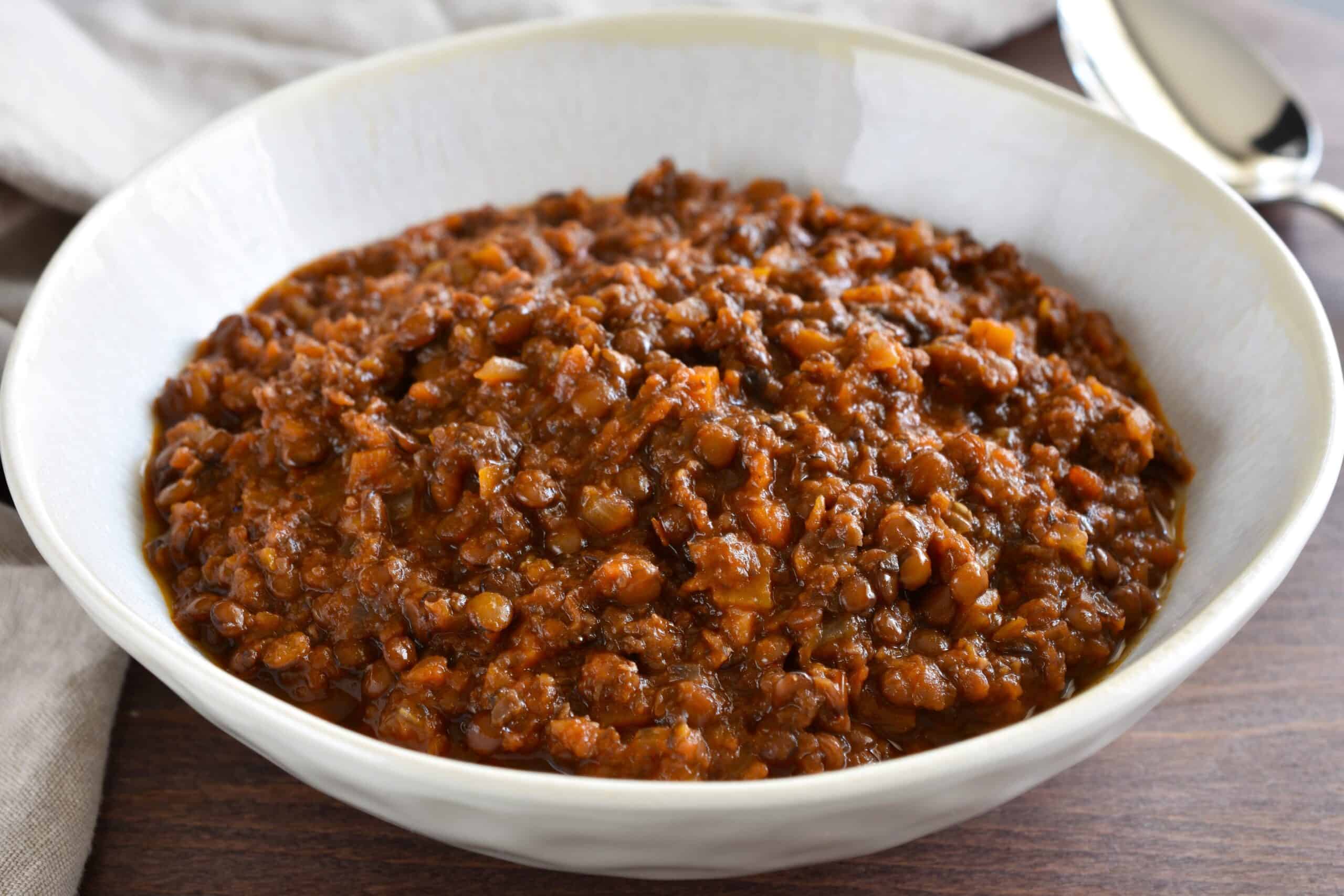 Vegan ragu (with lentils)