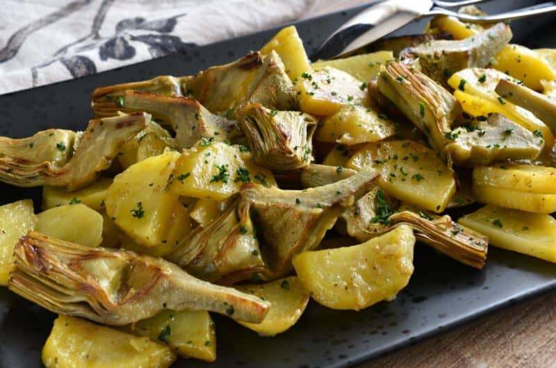 Artichokes and potatoes