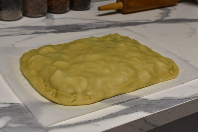 Torta verde ready to go in the oven.